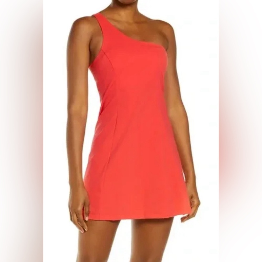 Coral Outdoor Voices Exercise Dress